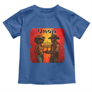 Kwanzaa Umoja Togetherness Toddler T Shirt Cowboy Cowgirl African Heritage Gift - Print Your Wear