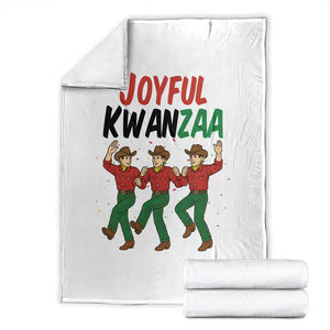 Joyful Kwanzaa Cowboy Throw Blanket Festival Of Lights African Heritage Gift - Print Your Wear