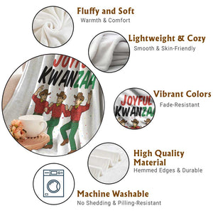 Joyful Kwanzaa Cowboy Throw Blanket Festival Of Lights African Heritage Gift - Print Your Wear