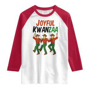 Joyful Kwanzaa Cowboy Raglan Shirt Festival Of Lights African Heritage Gift TS12 White Red Print Your Wear