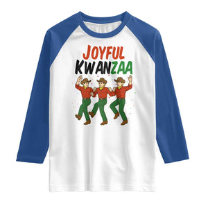 Joyful Kwanzaa Cowboy Raglan Shirt Festival Of Lights African Heritage Gift TS12 White Royal Print Your Wear