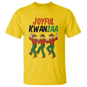 Joyful Kwanzaa Cowboy T Shirt Festival Of Lights African Heritage Gift - Print Your Wear