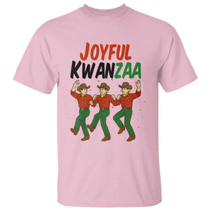 Joyful Kwanzaa Cowboy T Shirt Festival Of Lights African Heritage Gift TS12 Light Pink Print Your Wear