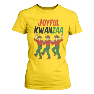 Joyful Kwanzaa Cowboy T Shirt For Women Festival Of Lights African Heritage Gift - Print Your Wear