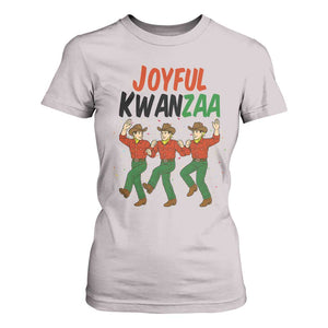 Joyful Kwanzaa Cowboy T Shirt For Women Festival Of Lights African Heritage Gift TS12 Ice Gray Print Your Wear