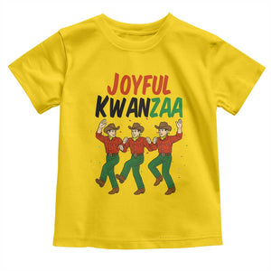 Joyful Kwanzaa Cowboy Toddler T Shirt Festival Of Lights African Heritage Gift - Print Your Wear