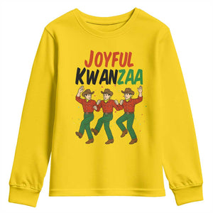 Joyful Kwanzaa Cowboy Youth Sweatshirt Festival Of Lights African Heritage Gift - Print Your Wear