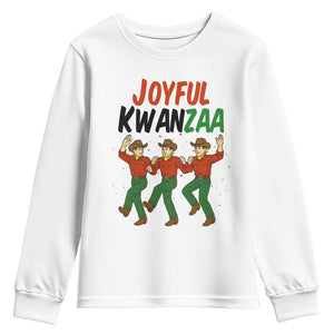 Joyful Kwanzaa Cowboy Youth Sweatshirt Festival Of Lights African Heritage Gift TS12 White Print Your Wear