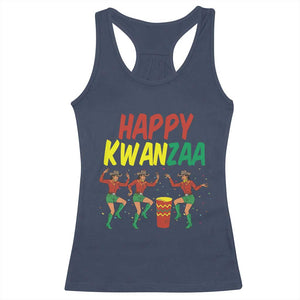 Joyful Kwanzaa Cowgirl Dance Racerback Tank Top African Heritage Festival Gift TS12 Navy Print Your Wear