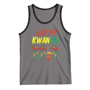 Joyful Kwanzaa Cowgirl Dance Tank Top African Heritage Festival Gift TS12 Deep Heather Black Print Your Wear