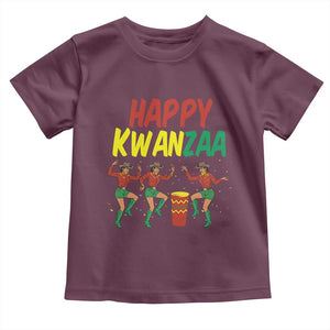 Joyful Kwanzaa Cowgirl Dance Toddler T Shirt African Heritage Festival Gift TS12 Maroon Print Your Wear