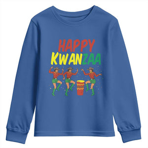 Joyful Kwanzaa Cowgirl Dance Youth Sweatshirt African Heritage Festival Gift TS12 Royal Blue Print Your Wear