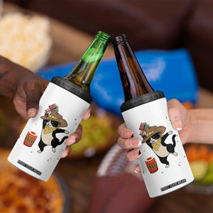 Funny Kwanzaa Cowcat Dance 4 in 1 Can Cooler Tumbler Festival Of Lights African Heritage Gift - Print Your Wear