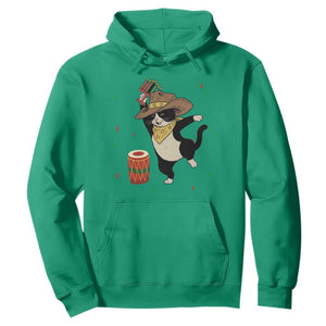 Funny Kwanzaa Cowcat Dance Hoodie Festival Of Lights African Heritage Gift - Print Your Wear