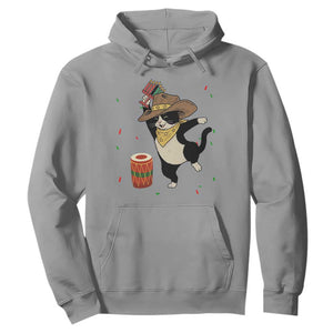Funny Kwanzaa Cowcat Dance Hoodie Festival Of Lights African Heritage Gift TS12 Sport Gray Print Your Wear