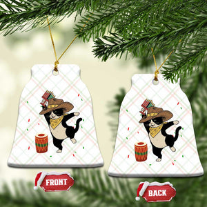 Funny Kwanzaa Cowcat Dance Ceramic Ornament Festival Of Lights African Heritage Gift - Print Your Wear