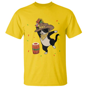 Funny Kwanzaa Cowcat Dance T Shirt Festival Of Lights African Heritage Gift - Print Your Wear