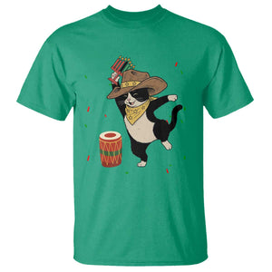 Funny Kwanzaa Cowcat Dance T Shirt Festival Of Lights African Heritage Gift - Print Your Wear
