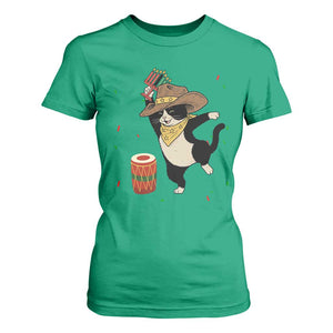 Funny Kwanzaa Cowcat Dance T Shirt For Women Festival Of Lights African Heritage Gift TS12 Irish Green Print Your Wear