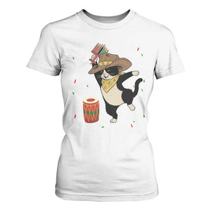 Funny Kwanzaa Cowcat Dance T Shirt For Women Festival Of Lights African Heritage Gift TS12 White Print Your Wear