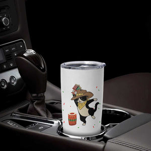 Funny Kwanzaa Cowcat Dance Tumbler Cup Festival Of Lights African Heritage Gift - Print Your Wear