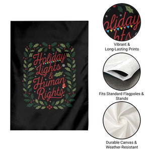 Holiday Lights And Human Rights Garden Flag Christmas Activists Freedom Gift TS12 Print Your Wear