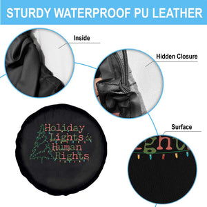 Xmas Holiday Lights And Human Rights Spare Tire Cover Equality Supporter Gift TS12 Print Your Wear