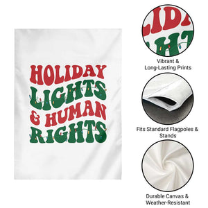 Holiday Lights And Human Rights Garden Flag Supporter Gift For Civil Rights TS12 Print Your Wear