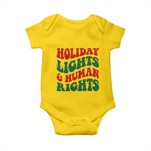 Holiday Lights And Human Rights Baby Onesie Supporter Gift For Civil Rights TS12 Daisy Print Your Wear