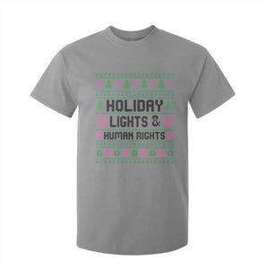 Christmas Lights For Human Rights T Shirt For Kid Equality Supporter Gift TS12 Sport Gray Print Your Wear