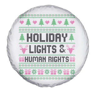 Christmas Lights For Human Rights Spare Tire Cover Equality Supporter Gift TS12 Print Your Wear