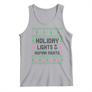 Christmas Lights For Human Rights Tank Top Equality Supporter Gift TS12 Athletic Heather Print Your Wear