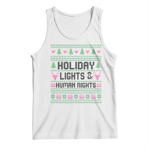 Christmas Lights For Human Rights Tank Top Equality Supporter Gift TS12 White Print Your Wear