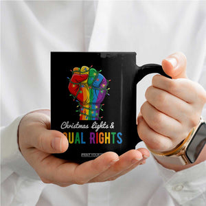 Christmas Lights Equal Rights Coffee Mug LGBT Hands Supporter Gift TS12 Print Your Wear
