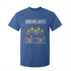 Christmas Equality Lights Ugly Sweater T Shirt For Kid Xmas Activism Gift TS12 Royal Blue Print Your Wear