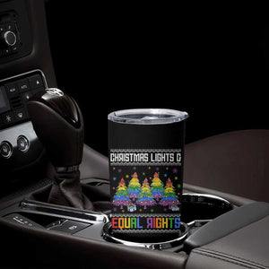 Christmas Equality Lights Ugly Sweater Tumbler Cup Xmas Activism Gift TS12 Print Your Wear