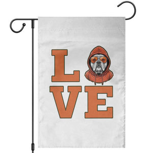 Love Vintage Cool Bulldog Garden Flag Game Day Dog Lover TS12 Black Print Your Wear