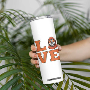 Love Vintage Cool Bulldog Skinny Tumbler Game Day Dog Lover TS12 Print Your Wear
