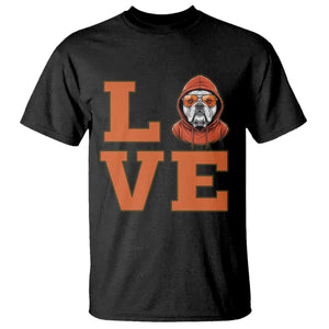 Love Vintage Cool Bulldog T Shirt Game Day Dog Lover TS12 Black Print Your Wear