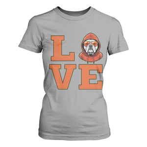 Love Vintage Cool Bulldog T Shirt For Women Game Day Dog Lover TS12 Sport Gray Print Your Wear