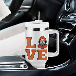 Love Vintage Cool Bulldog Tumbler With Handle Game Day Dog Lover TS12 Print Your Wear
