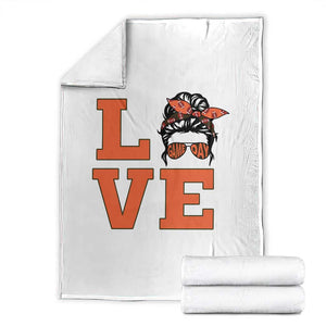 Love Vintage Cool Pun Girl Throw Blanket Game Day Gift TS12 Black Print Your Wear