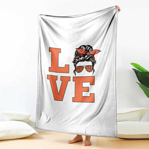 Love Vintage Cool Pun Girl Throw Blanket Game Day Gift TS12 Print Your Wear