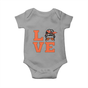 Love Vintage Cool Pun Girl Baby Onesie Game Day Gift TS12 Sport Gray Print Your Wear