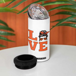 Love Vintage Cool Pun Girl 4 in 1 Can Cooler Tumbler Game Day Gift TS12 Print Your Wear