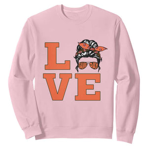 Love Vintage Cool Pun Girl Sweatshirt Game Day Gift TS12 Light Pink Print Your Wear