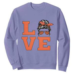 Love Vintage Cool Pun Girl Sweatshirt Game Day Gift TS12 Violet Print Your Wear
