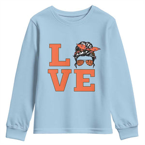Love Vintage Cool Pun Girl Youth Sweatshirt Game Day Gift TS12 Light Blue Print Your Wear