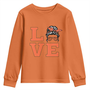 Love Vintage Cool Pun Girl Youth Sweatshirt Game Day Gift TS12 Orange Print Your Wear