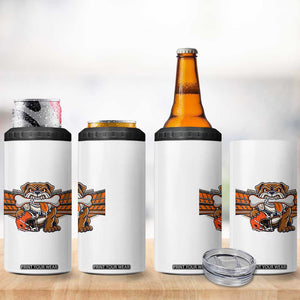 Funny Bulldog Football Lover 4 in 1 Can Cooler Tumbler Game Day Fan Lifestyle TS12 Print Your Wear